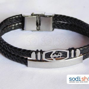 Bracelet Tressé, Haute Qualité, Très Class Pour Homme et Femme – Taille Ajustable, Couleur Noir SODI00