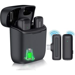 Microphone Lavalier sans fil pour Android de type C, condensateur omnidirectionnel, micro statique pour téléchargements, vidéo, podcast, Vlog AI0001