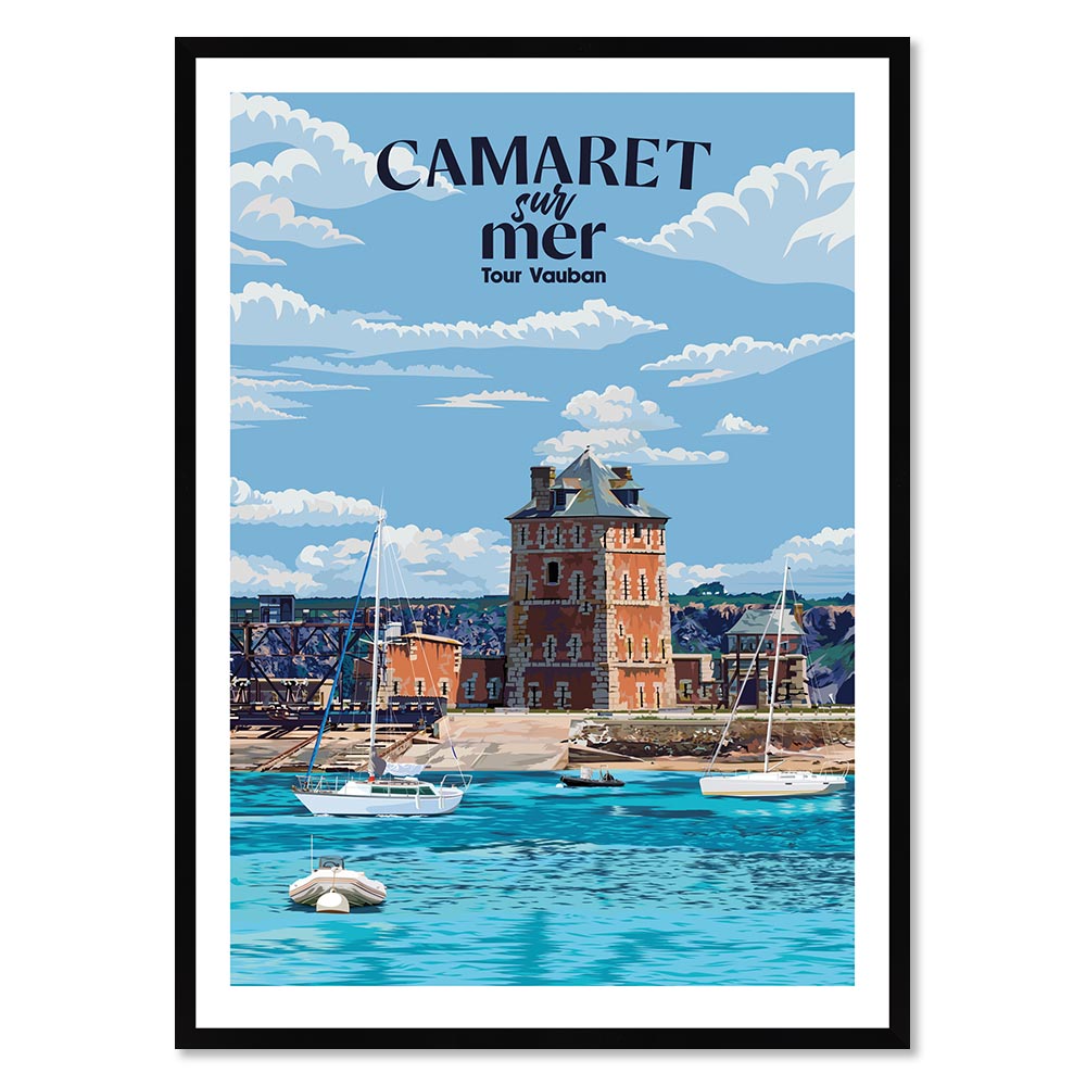 Affiche Encadrée Camaret sur Mer 32.2×42.2cm
