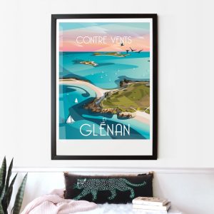 Affiche Les Glénan La Loutre