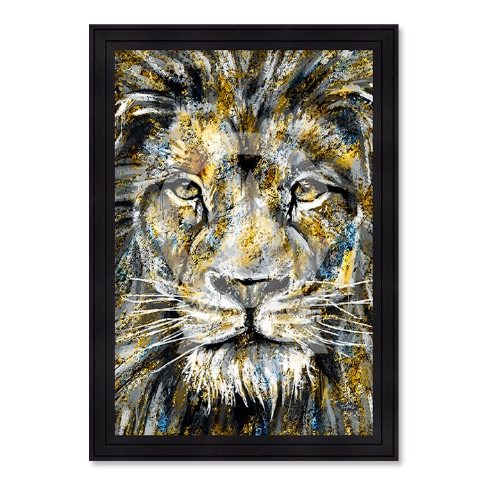 Cadre Romaric Lion Flower 71x101cm