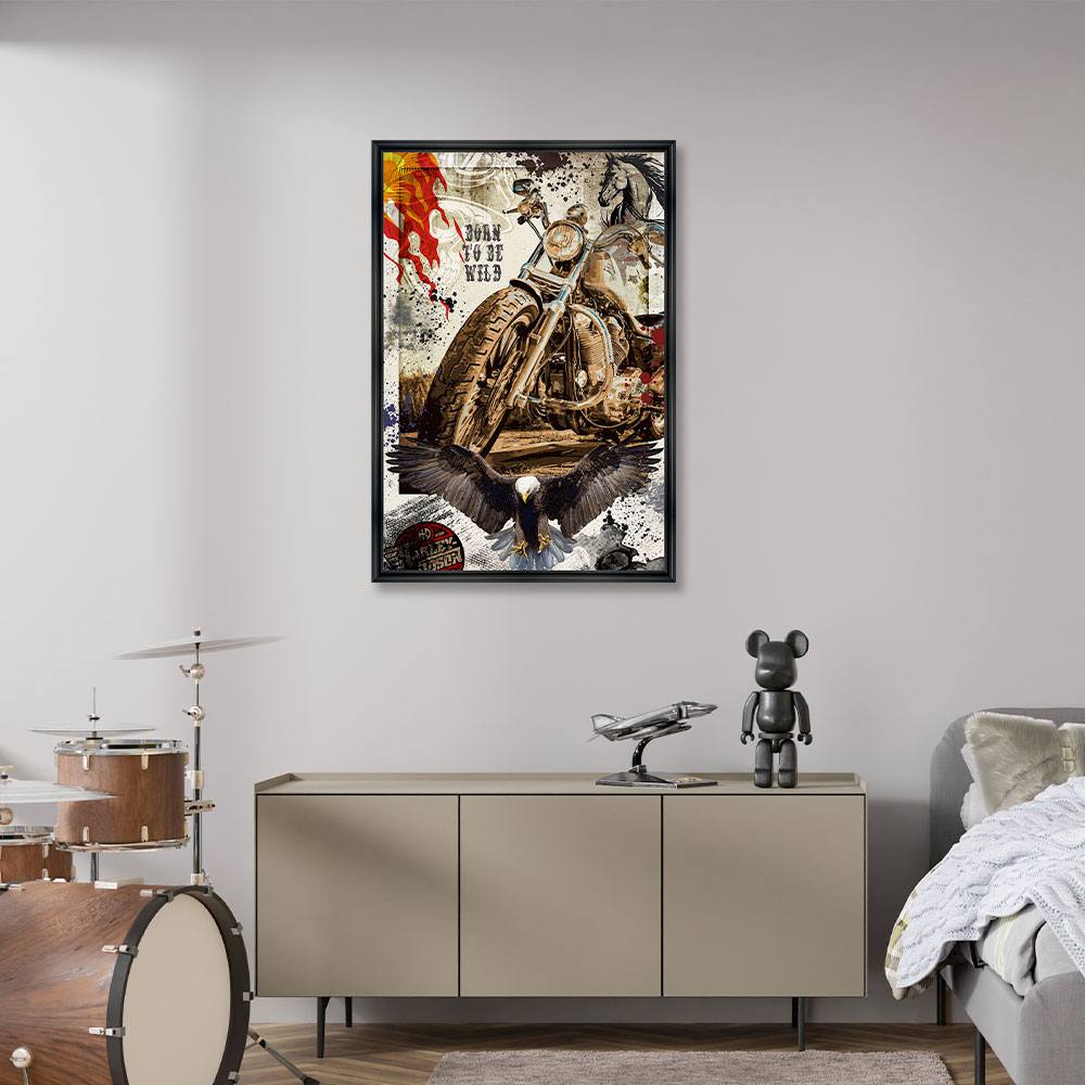 Cadre Born to Be Wild Rubix 68x98cm – Image 2