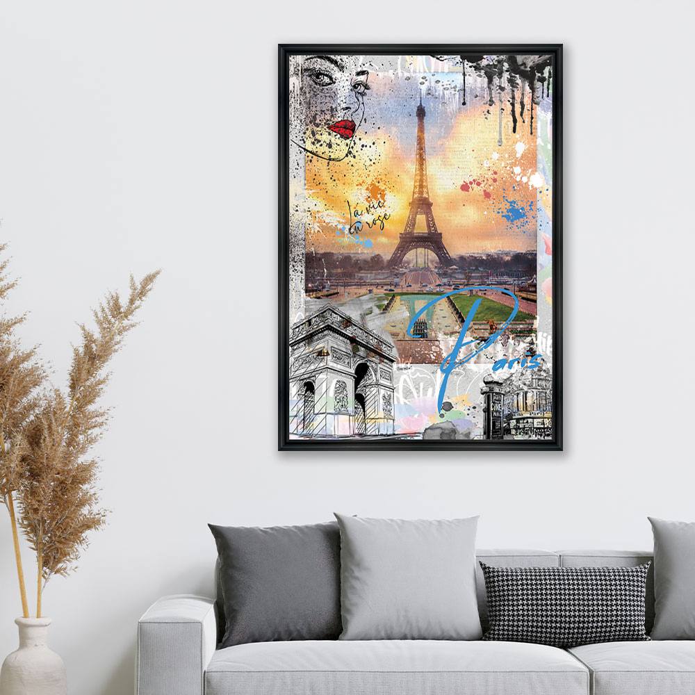 Cadre Rubix Paris Eiffel 88×128 cm – Image 2