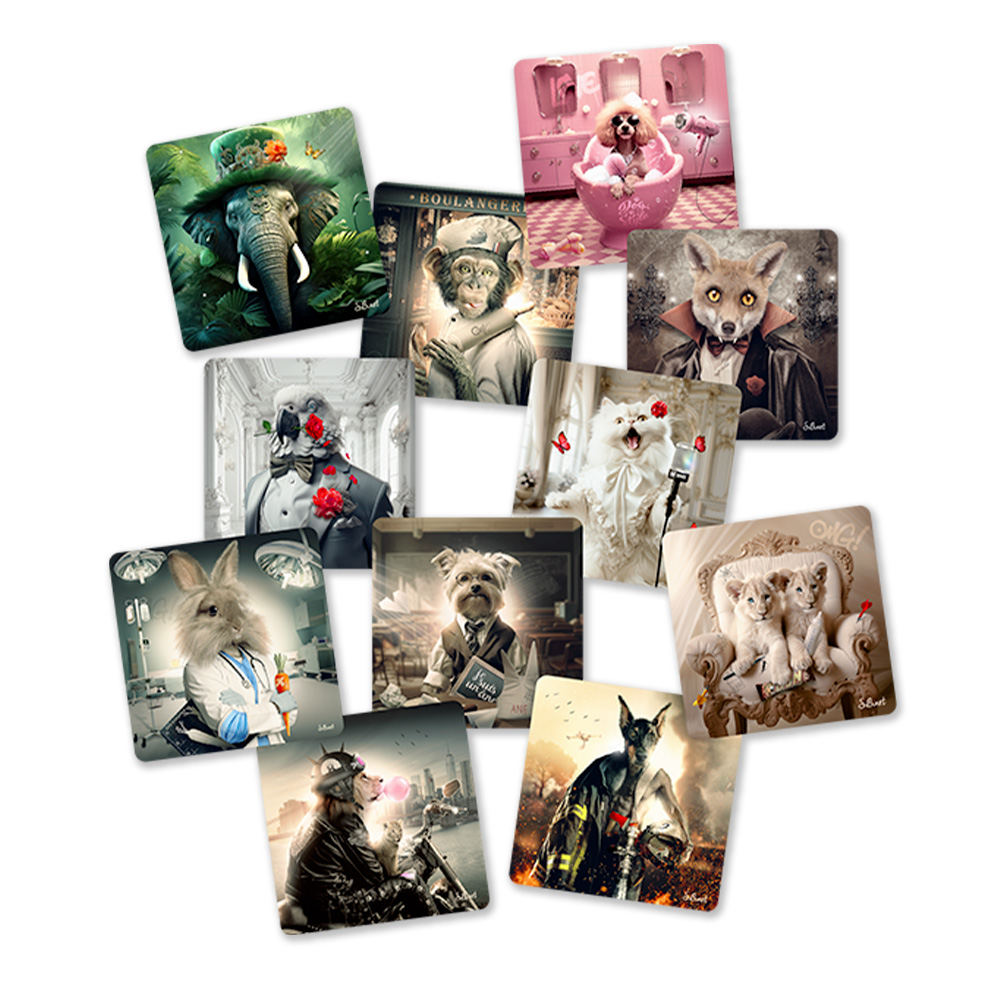 Petit Cadre Super Héros Sylvain Binet 20x20cm – Image 5