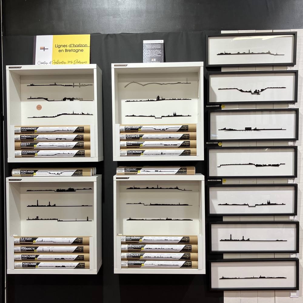 Ligne d&rsquo;Horizon de Concarneau en Métal – Image 8