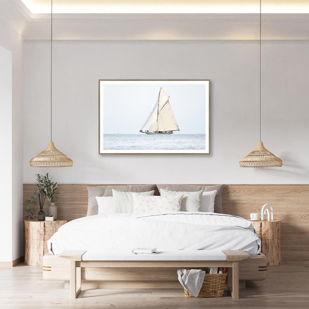 Tableau Mathieu Rivrin Bateau Blanc 82x122cm – Image 3