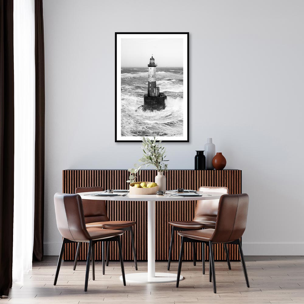 Tableau Mathieu Rivrin Photo Phare d&rsquo;Ar Men 82x122cm – Image 3