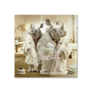 Petit Cadre Rhino Luxury Binet 20x20cm