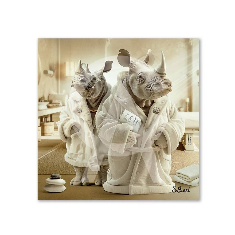 Petit Cadre Rhino Luxury Binet 20x20cm