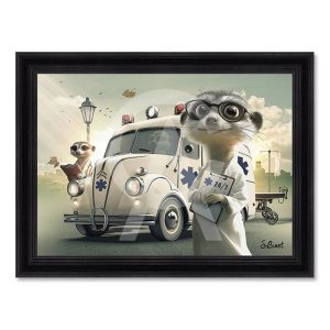 Tableau Ambulancier Sylvain Binet 63x83cm