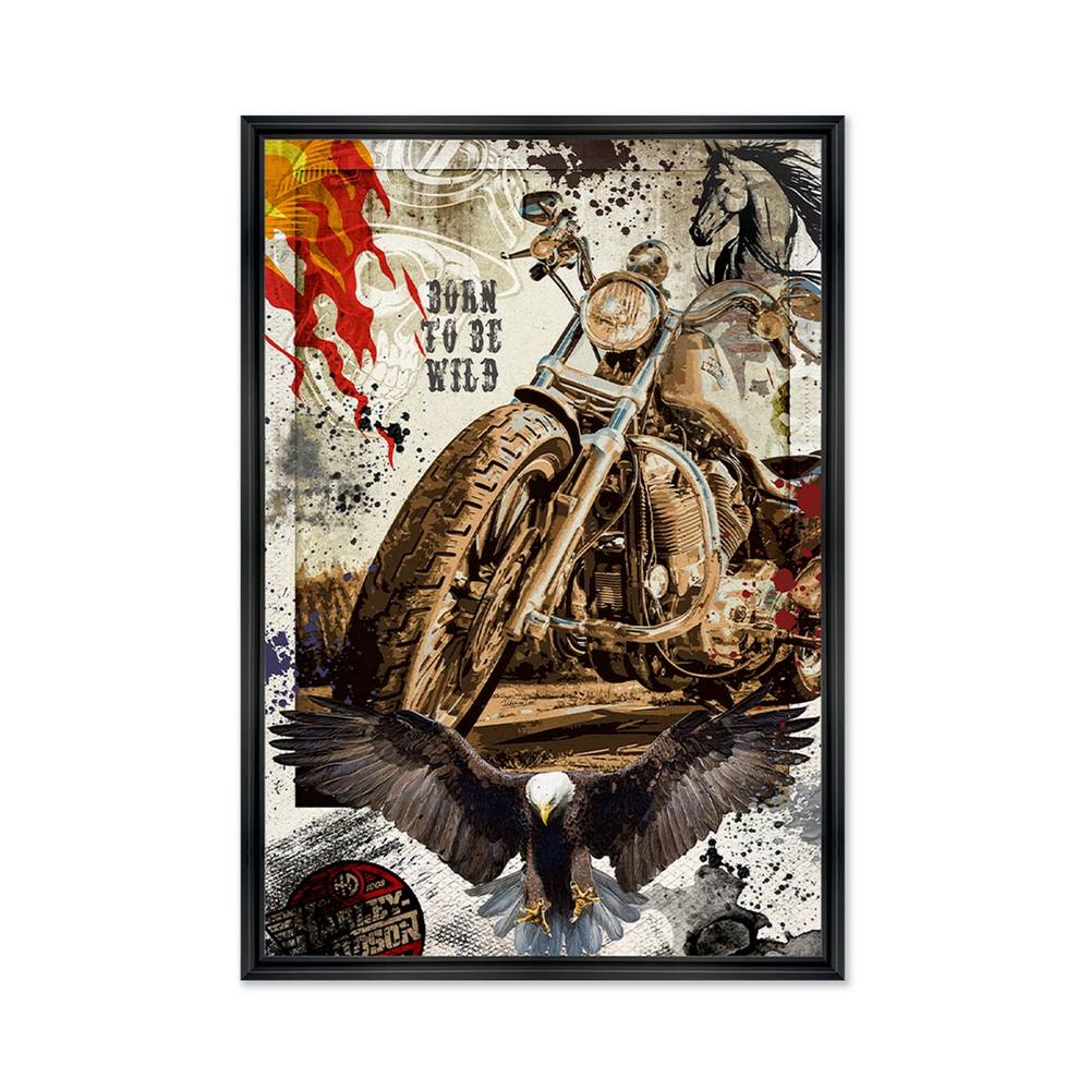 Cadre Born to Be Wild Rubix 68x98cm