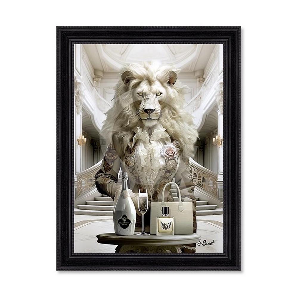 Tableau Lionne Luxury Sylvain Binet 63x83cm
