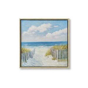 Tableau Mer et Dunes 42.5×42.5cm