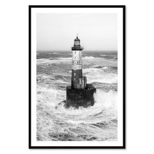 Tableau Mathieu Rivrin Photo Phare d&rsquo;Ar Men 82x122cm