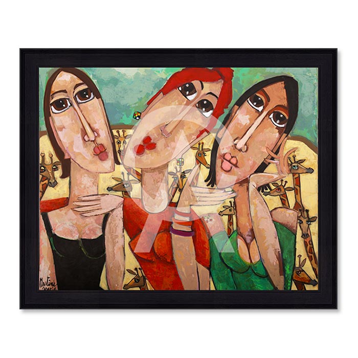 Tableau Saperlipopette Martine Gonnin 53x63cm