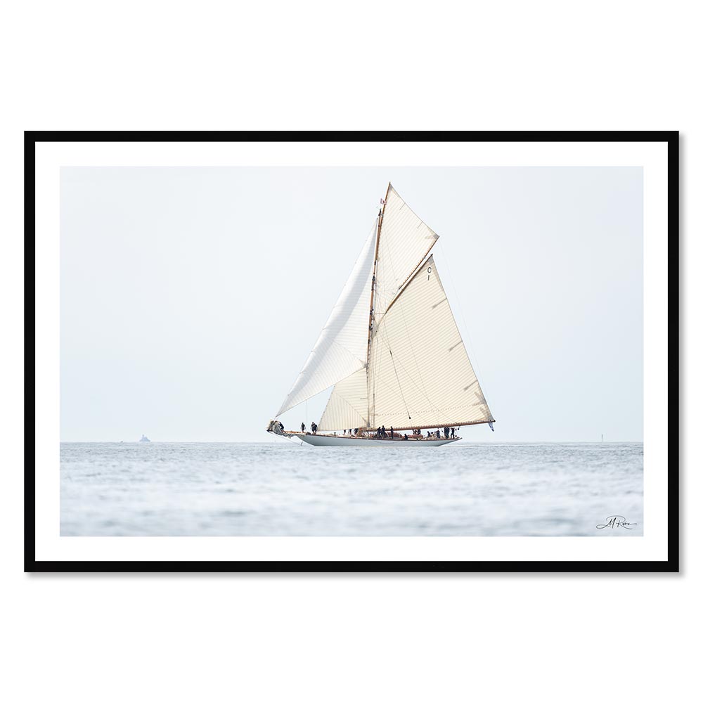 Tableau Mathieu Rivrin Bateau Blanc 82x122cm – Image 2