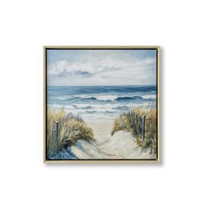 Toile Déco Mer et Dunes 42.5×42.5cm